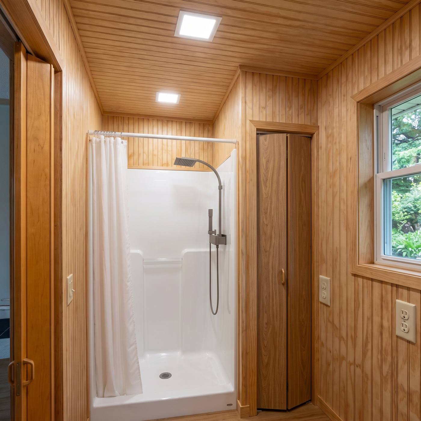 Comfort 320 shower and closet